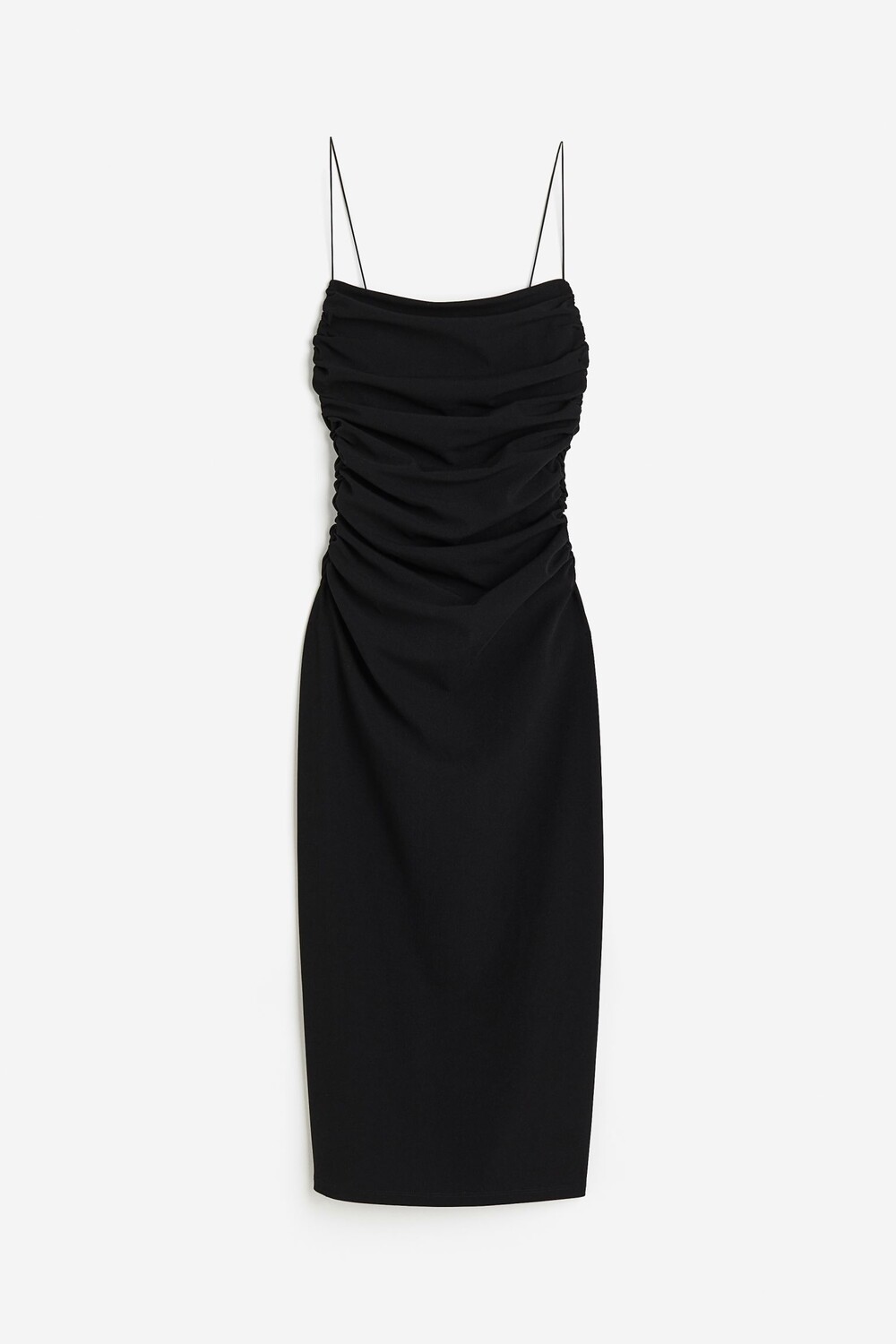 

Платье H&M Draped Bodycon, черный