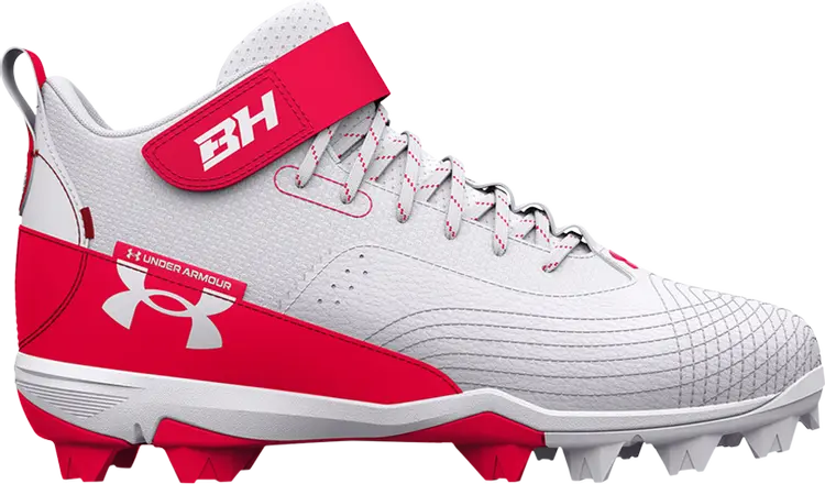 

Бутсы Under Armour Harper 7 Mid RM White Red, белый