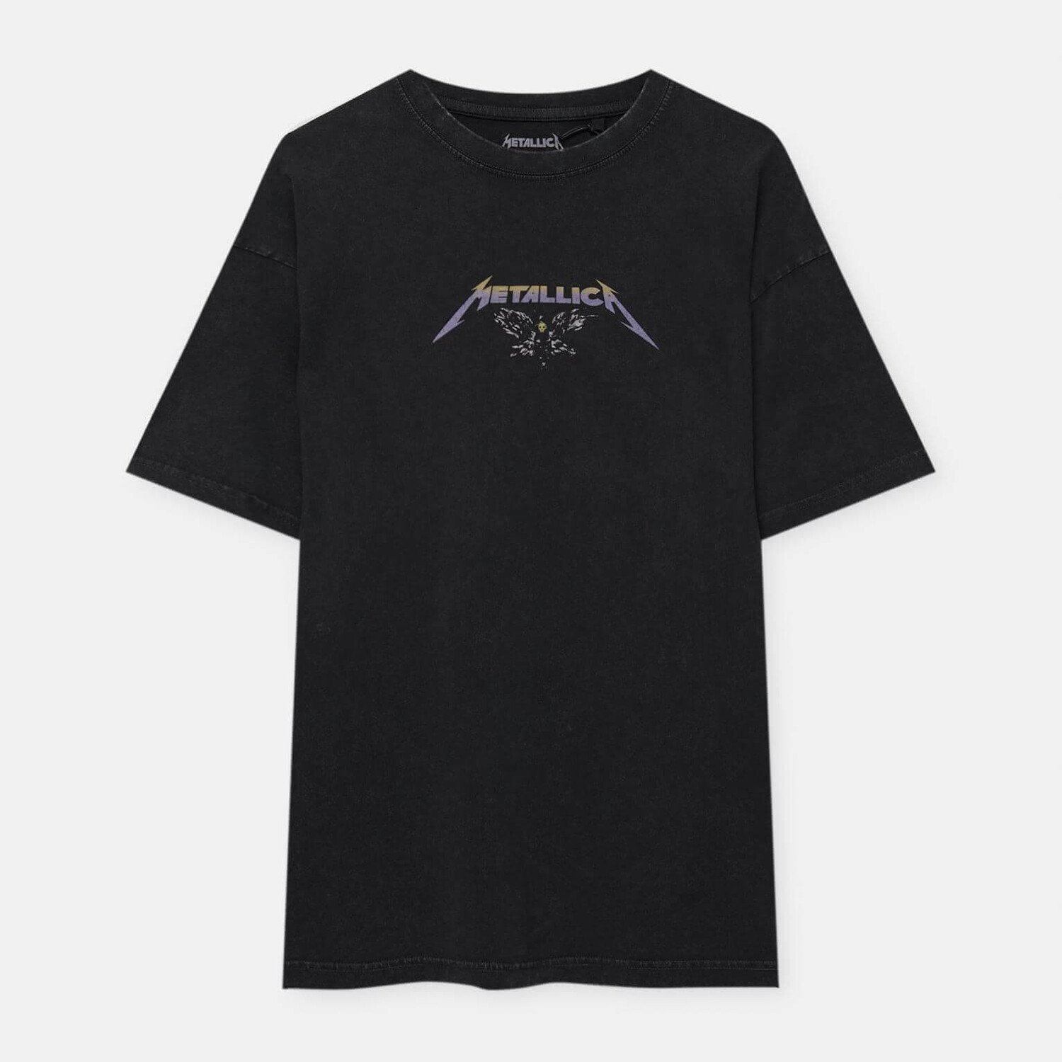 

Футболка Pull&Bear Short Sleeve Metallica, черный