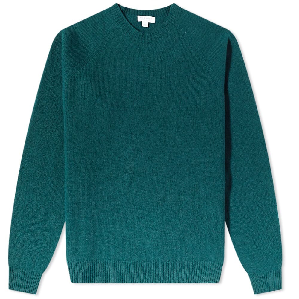 

Джемпер Sunspel Lambswool Crew Knit, Зеленый