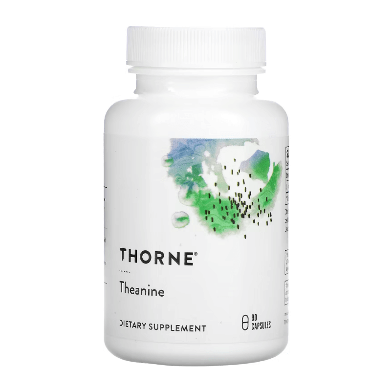 Теанин Thorne Research 200 мг, 90 капсул d глюкарат кальция thorne research 500 мг 90 капсул