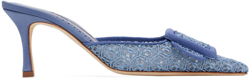 

Синие туфли на каблуках Maysalebi Manolo Blahnik