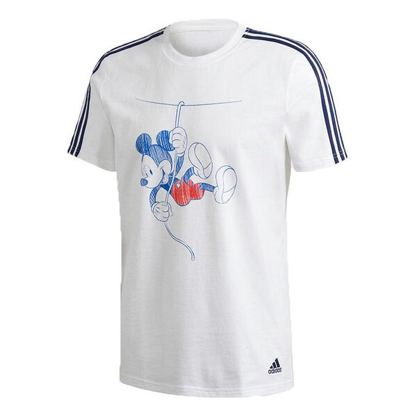 

Футболка Adidas x Disney Mickey Crossover Climbing Tee 2 Cartoon Pattern Printing Round Neck Short Sleeve White, Белый