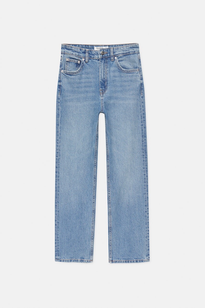 

Джинсы Pull&Bear Comfort Straight, бледно-голубой