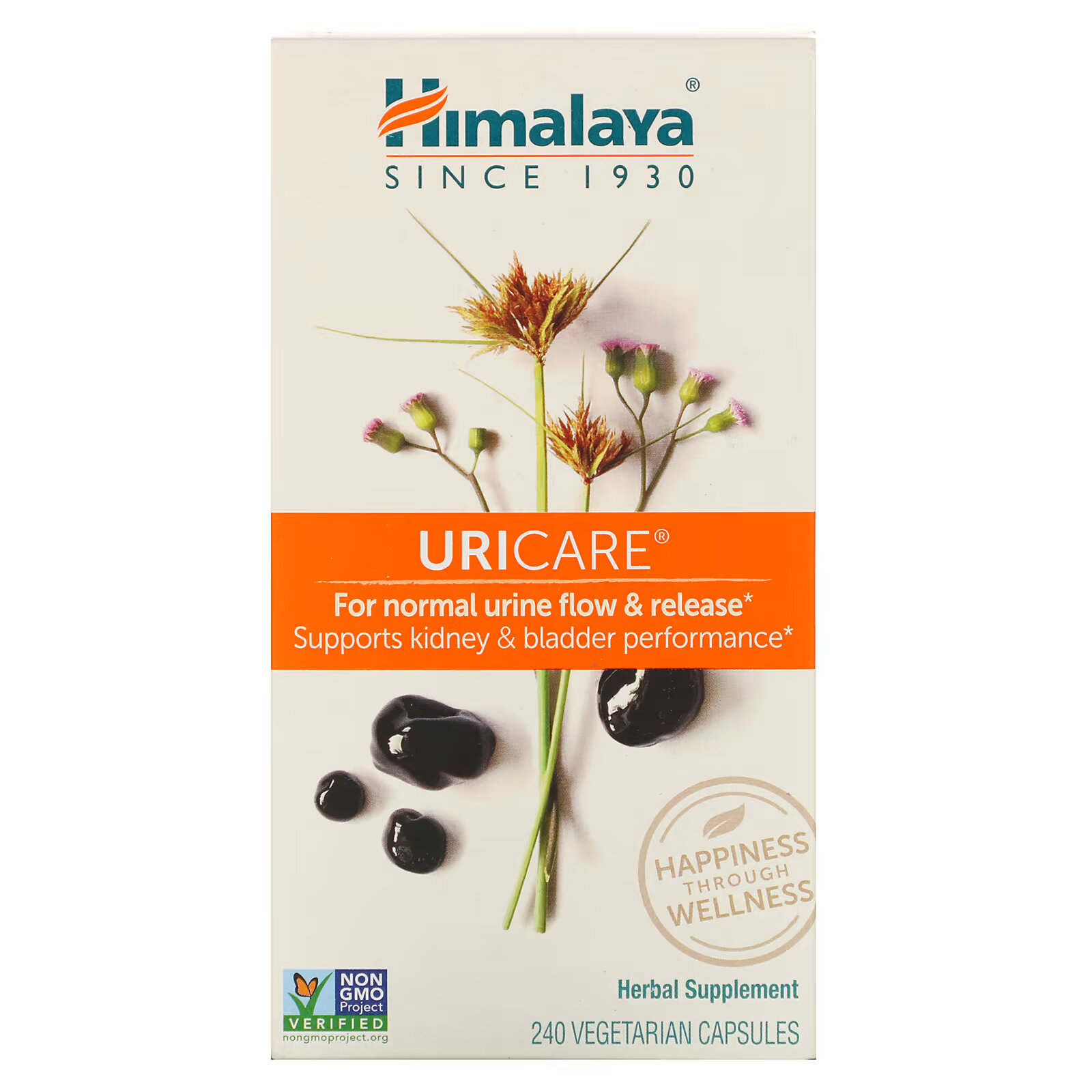 Himalaya, UriCare, 240 вегетарианских капсул himalaya back to balance cleanse 2 флакона 30 вегетарианских капсул в каждом