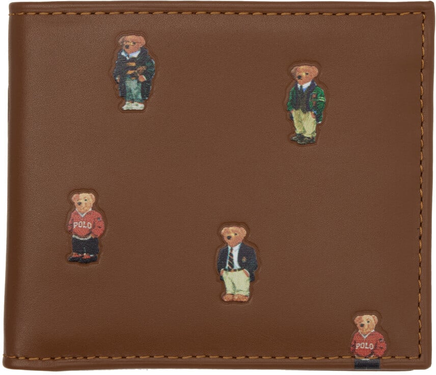 

Коричневый бумажник Polo Bear Polo Ralph Lauren