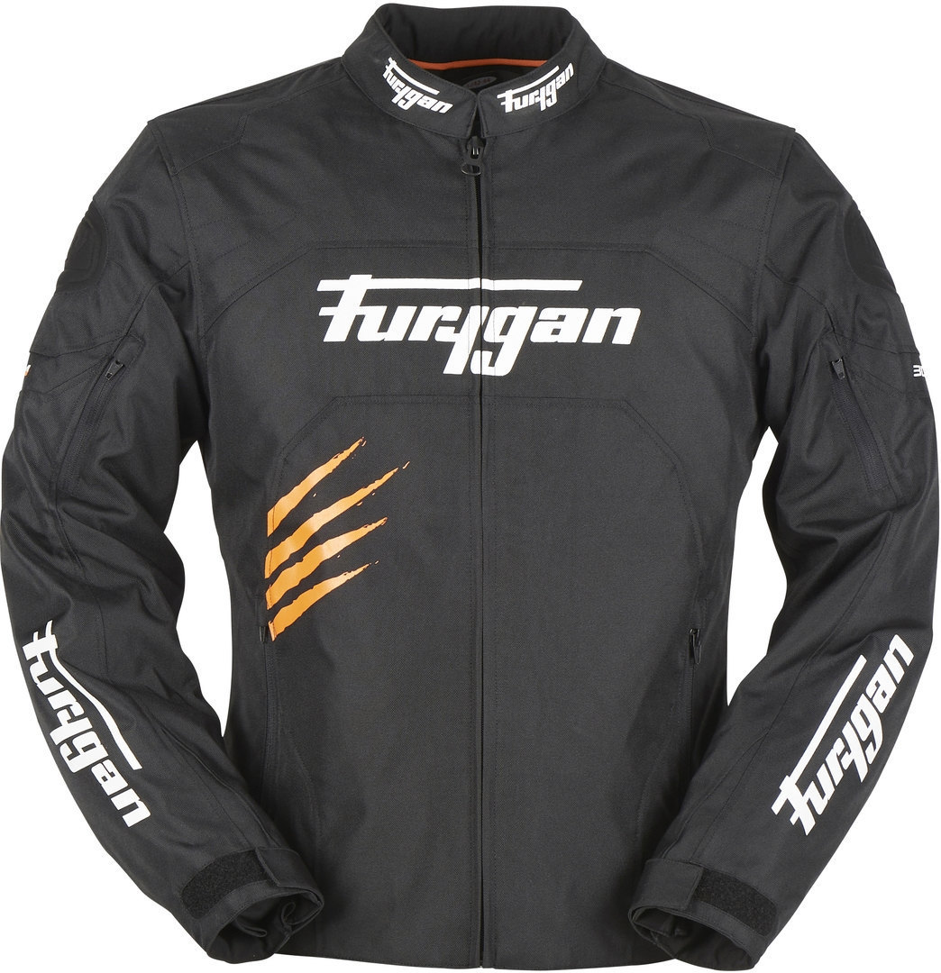Куртка текстильная Furygan Rock мотоциклетная, черный/оранжевый куртка размер 44 оранжевый черный