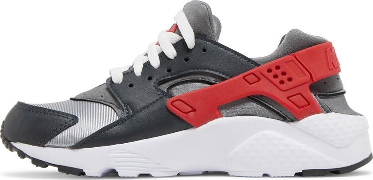 Nike Huarache Run GS Dark Smoke Grey University Red CDEK.Shopping