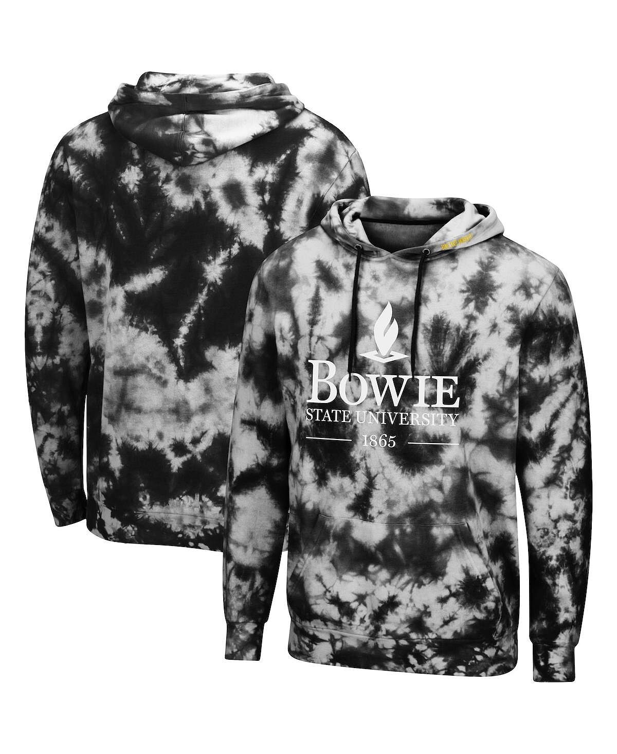 

Мужская черная толстовка с капюшоном bowie state bulldogs tie-dye pullover Colosseum, черный