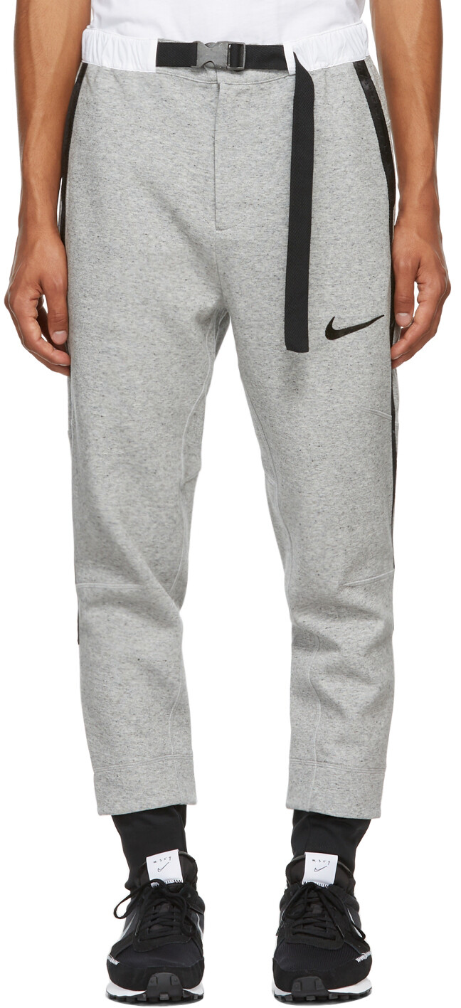 

Серые брюки для отдыха из джерси Sacai Edition Nike