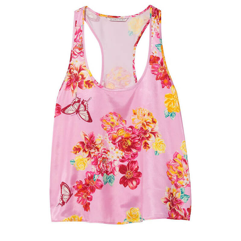 

Майка Victoria's Secret Satin Racerback, сиреневый