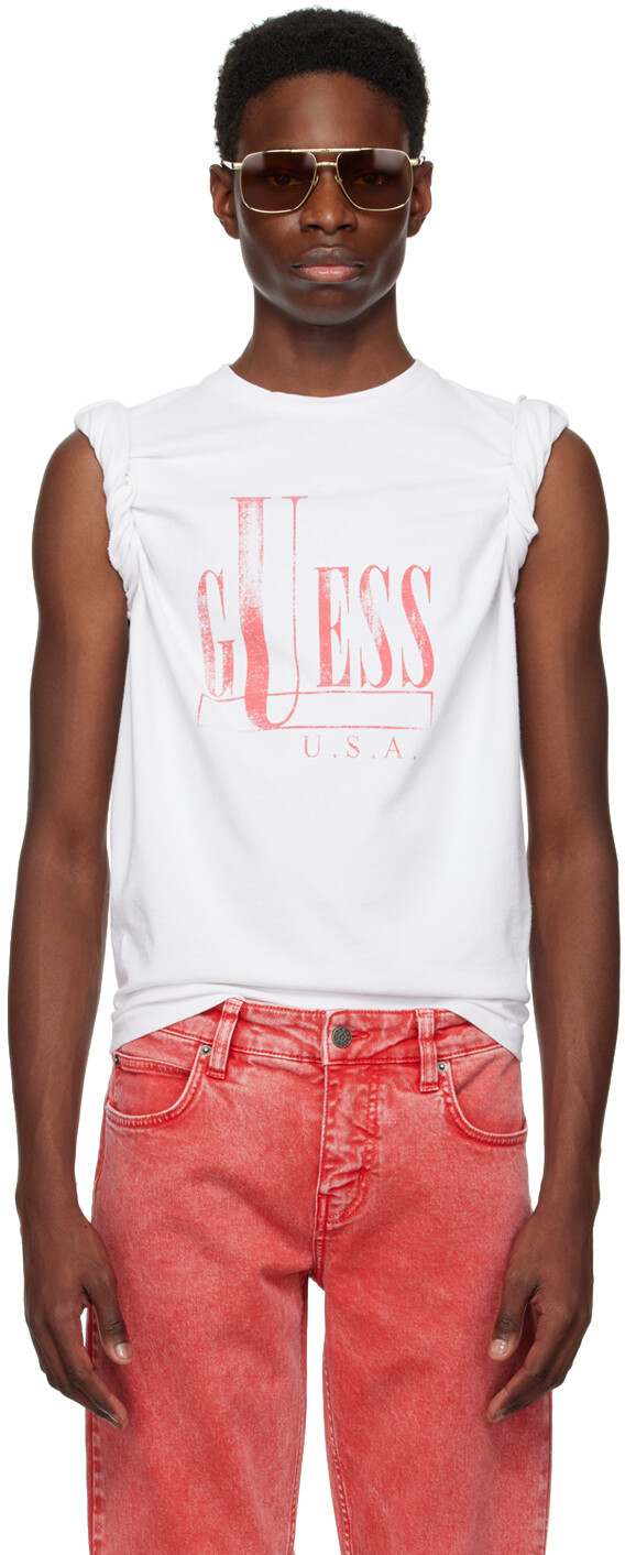 

Белая футболка Gusa Capital Guess Jeans U.S.A., Белый