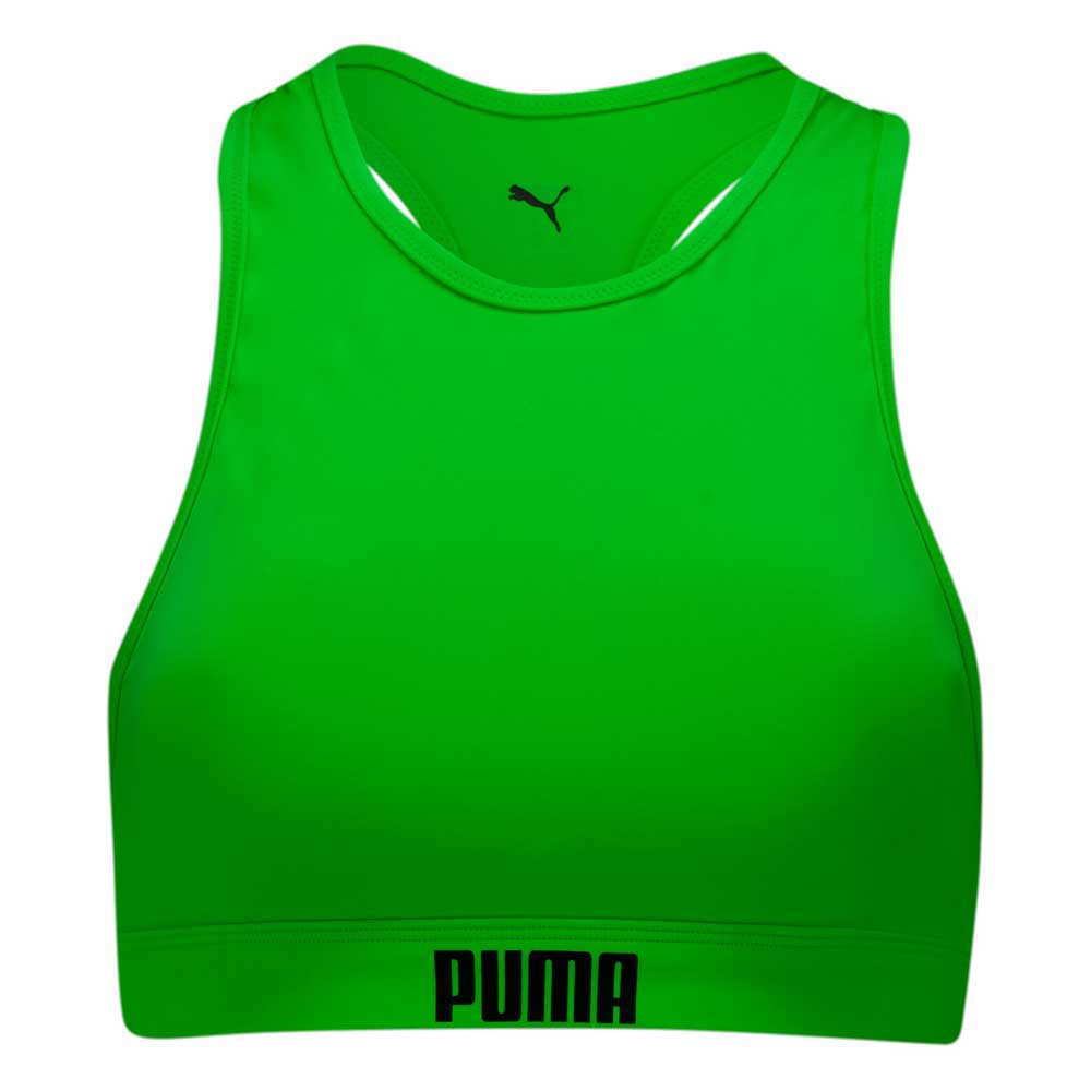 Топ бикини Puma Racerback, зеленый топ бикини puma triangle зеленый