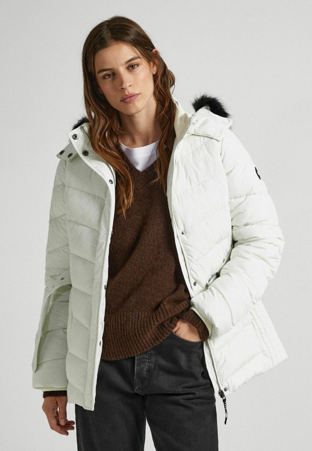 

Зимняя куртка Pepe Jeans, цвет mousse white
