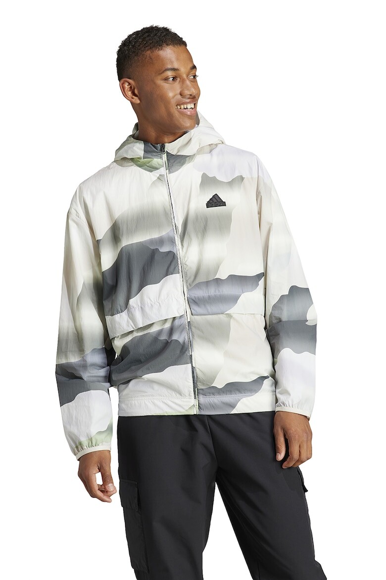 

Легкая куртка с капюшоном Adidas Sportswear, серый