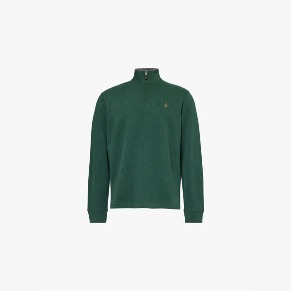

Хлопковый джемпер Estate с вышитым логотипом Polo Ralph Lauren, зеленый