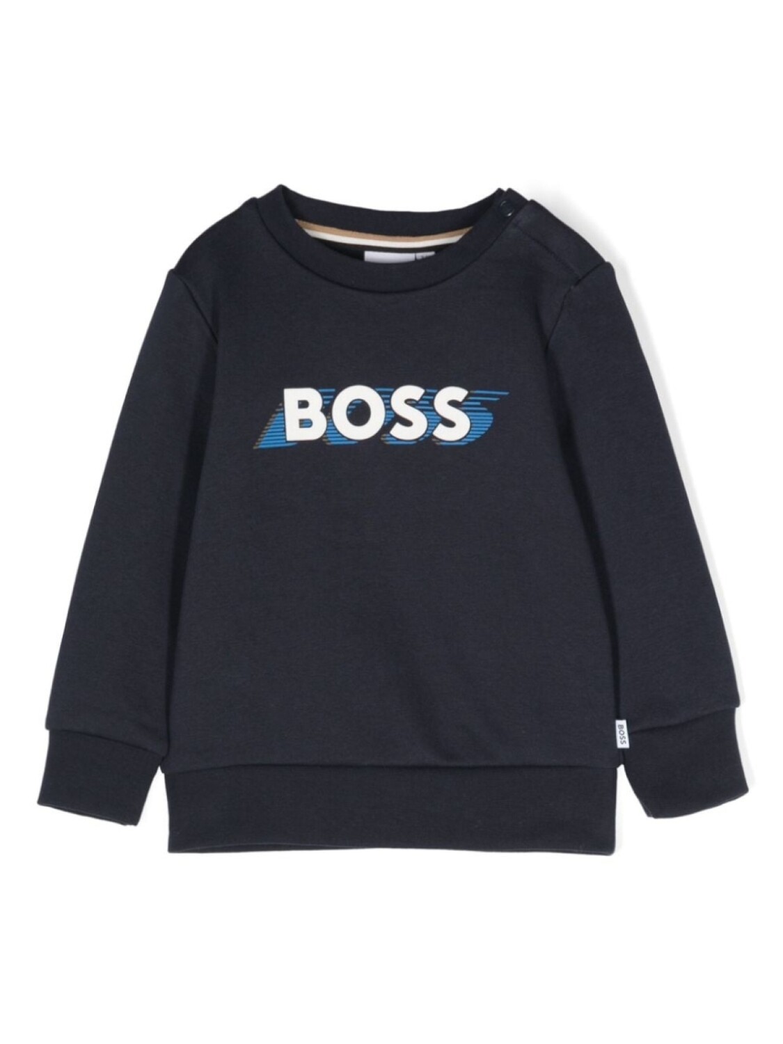 

BOSS Kidswear толстовка из джерси с логотипом, синий