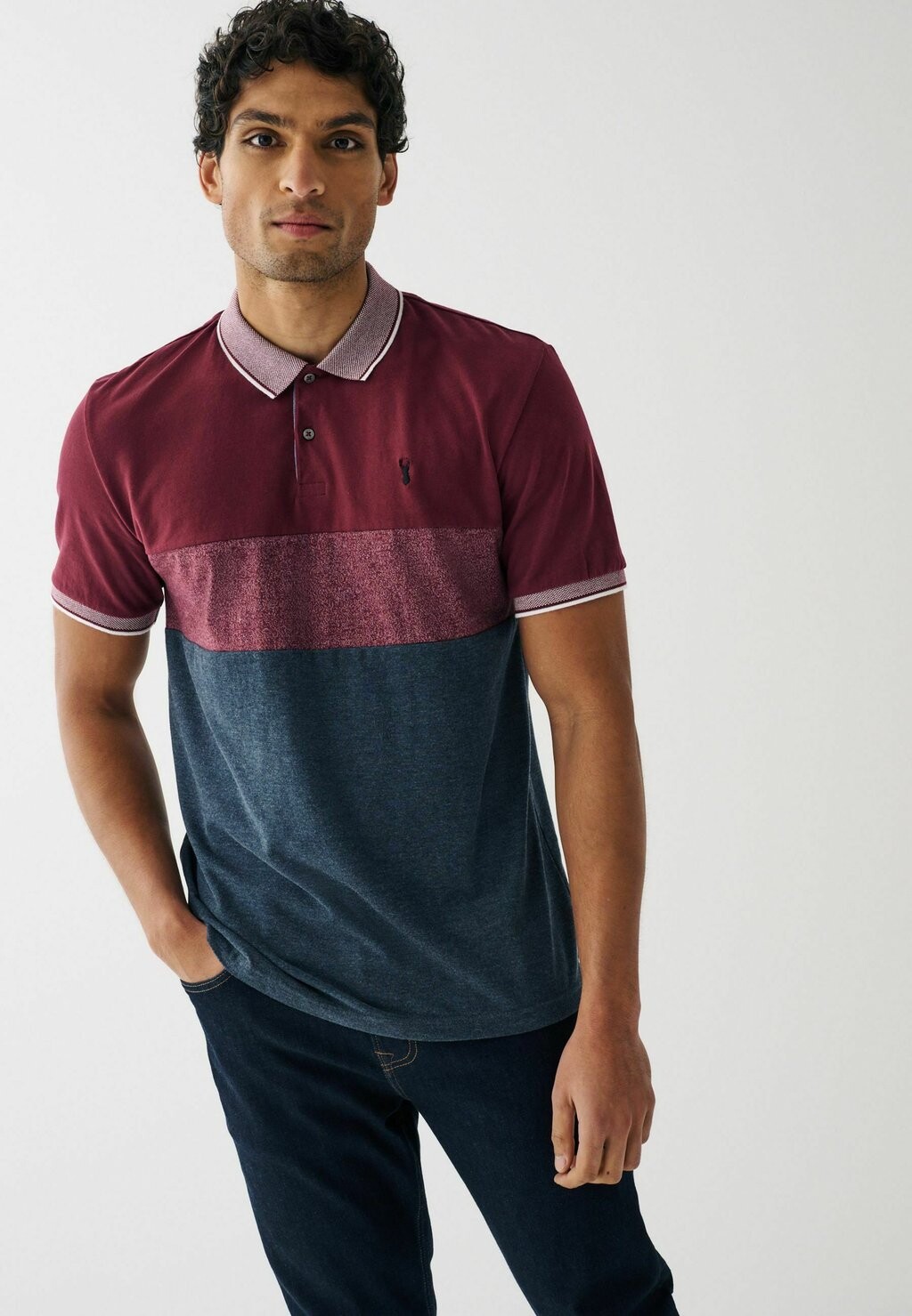 

Polo Chest Block Next, цвет burgundy red