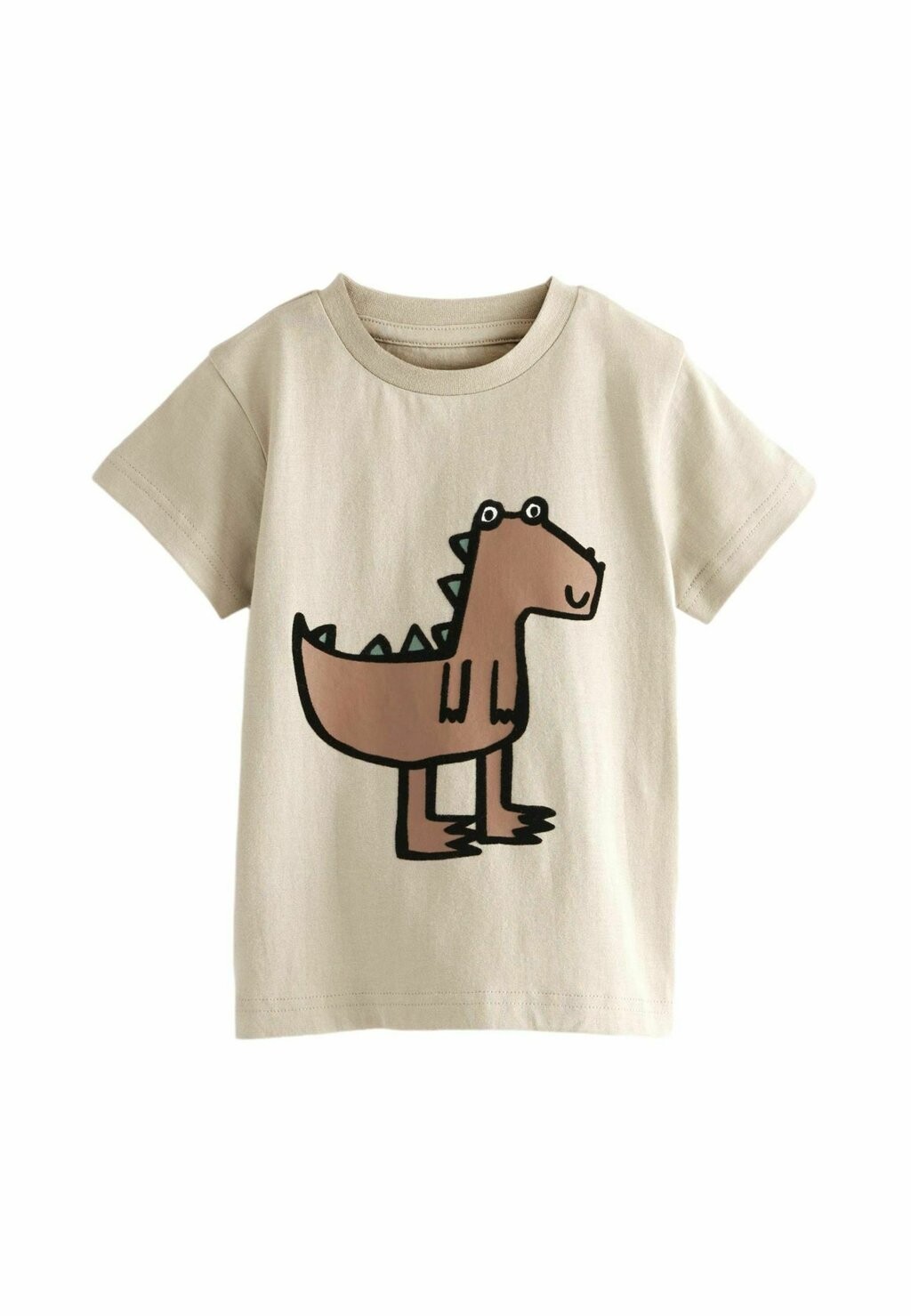 

Футболка с принтом SHORT SLEEVE CHARACTER Next, цвет neutral dinosaur