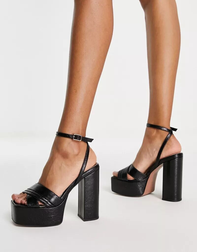 

Черные босоножки на платформе ASOS Nocturnal