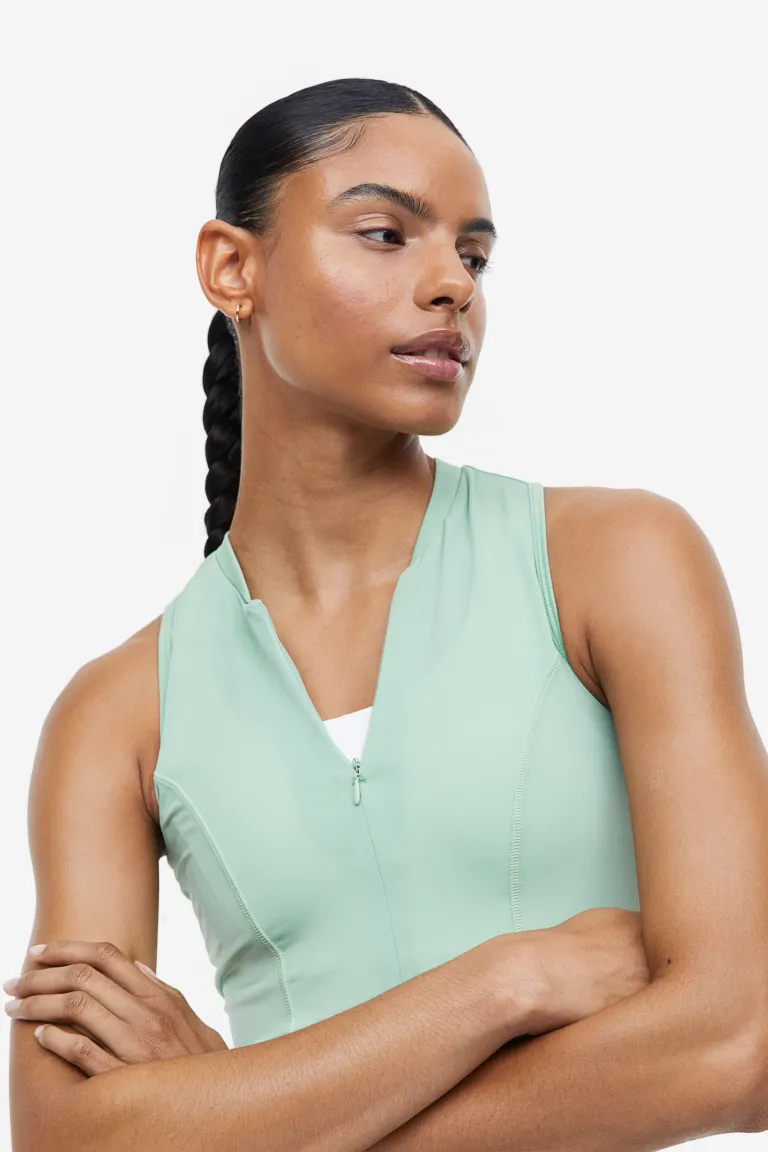

Укороченная спортивная футболка от drymove H&M, зеленый