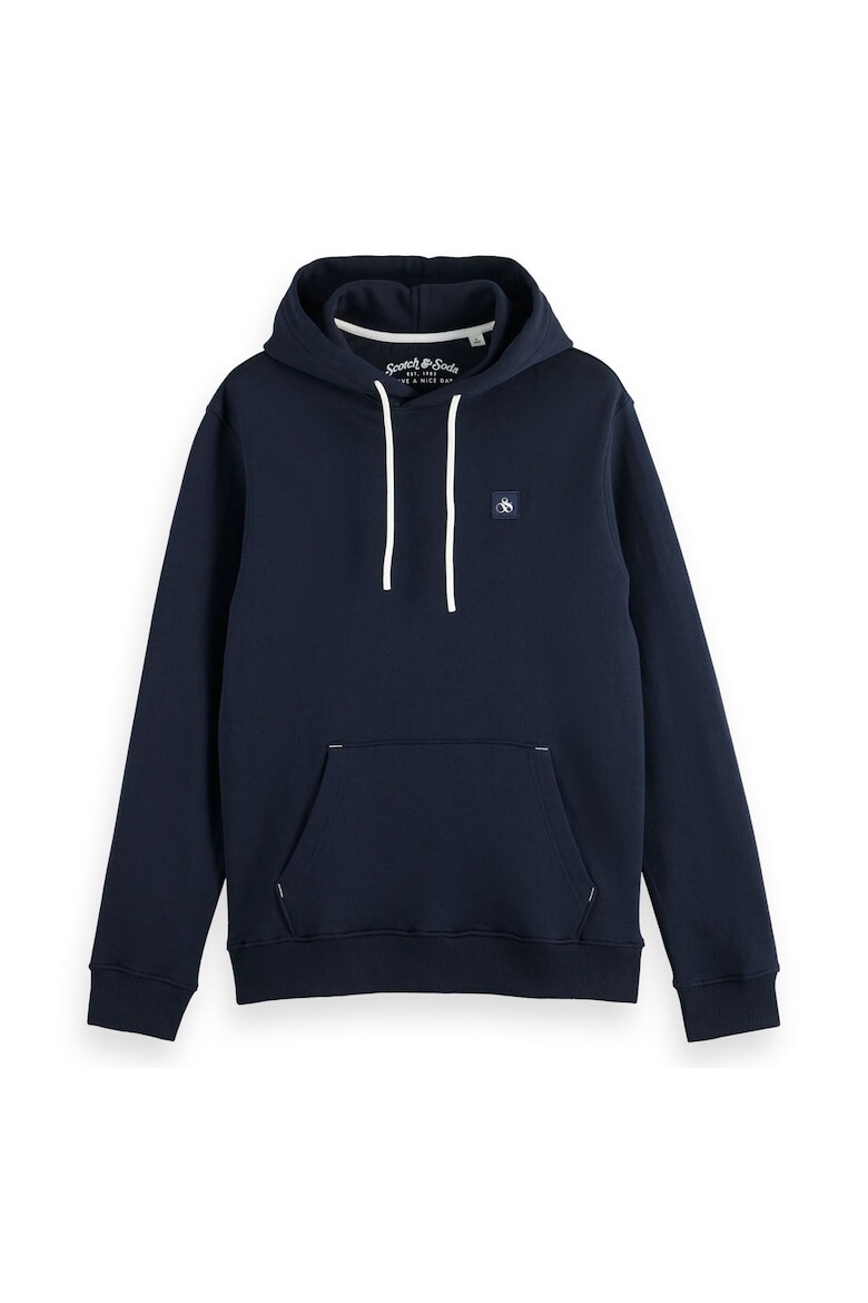 

Хлопковая толстовка Essential 25935 с карманом-кенгуру Scotch & Soda, синий
