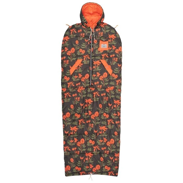 Спальный мешок Poler The Napsack, оранжевый/зелёный