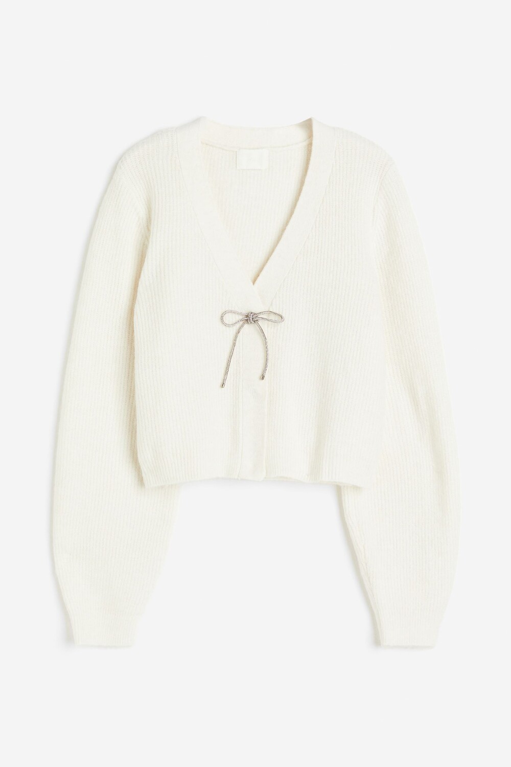 

Кардиган H&M Rhinestone-bow, кремовый, Бежевый