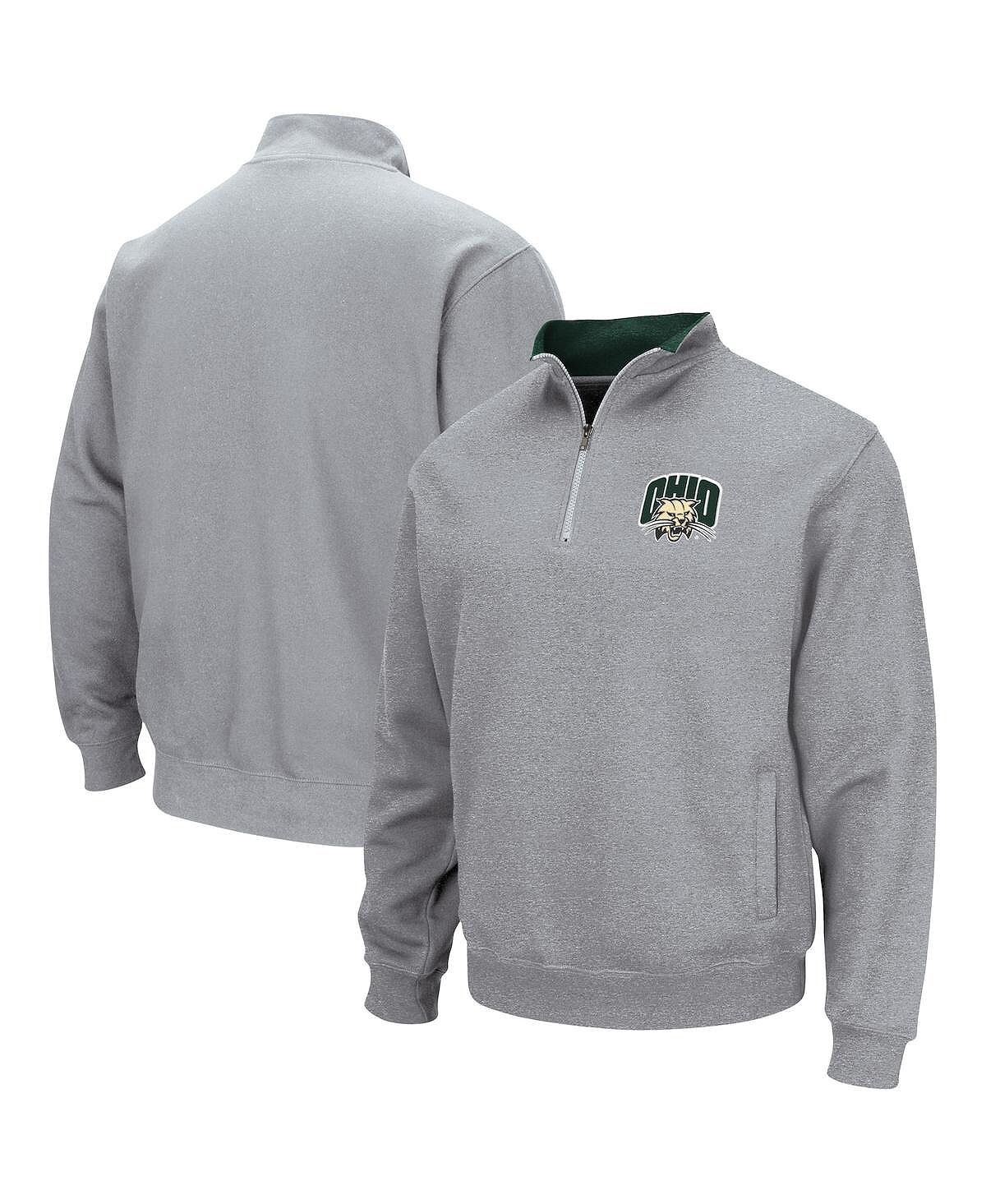 

Мужская серая куртка ohio bobcats tortugas team logo с молнией на четверть с логотипом Colosseum, мульти