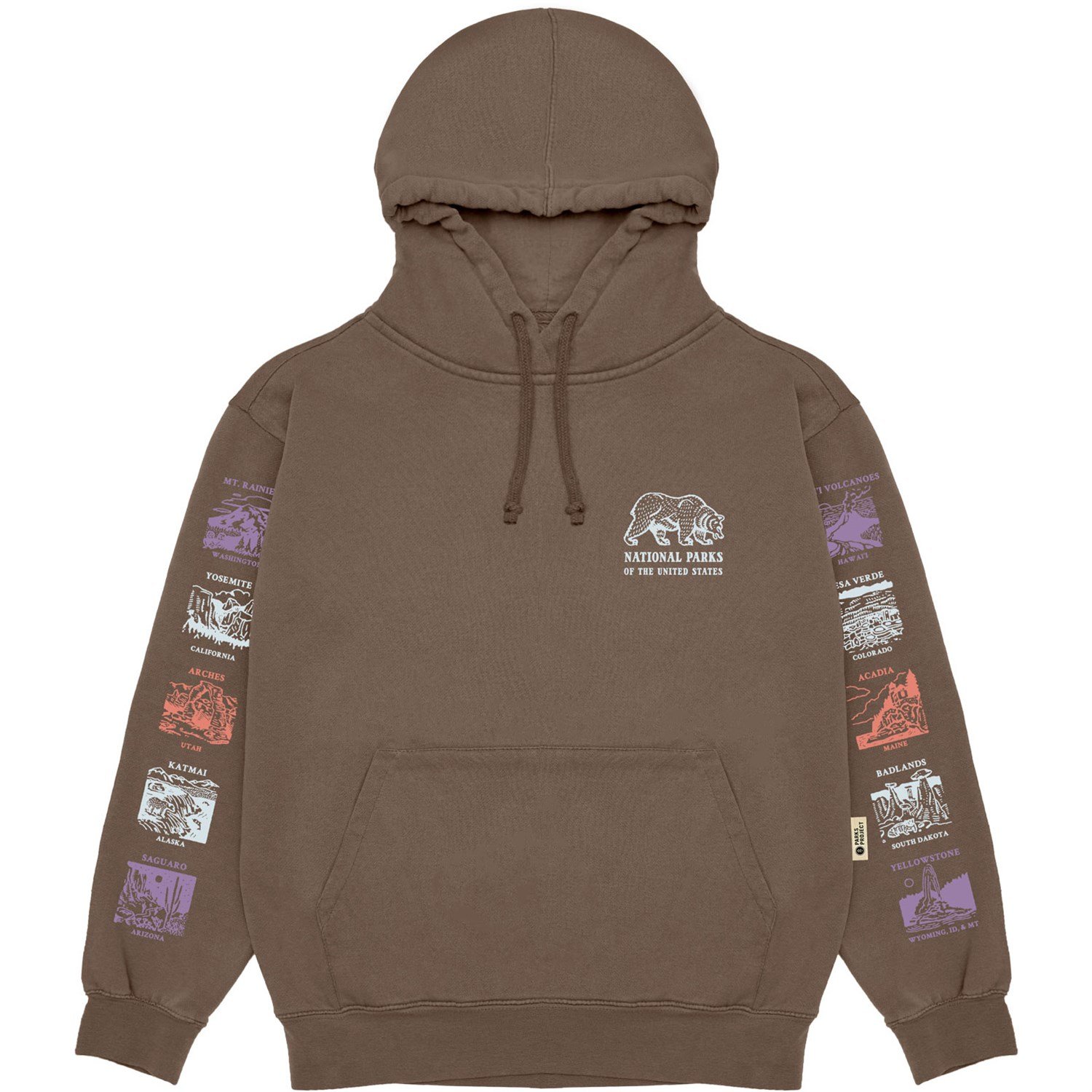 Худи Parks Project Parks Fill In Hoodie, коричневый худи parks project parks fill in hoodie коричневый