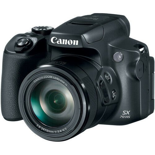 Цифровой фотоаппарат Canon PowerShot SX70 HS, черный цифровой фотоаппарат canon powershot sx70 hs черный