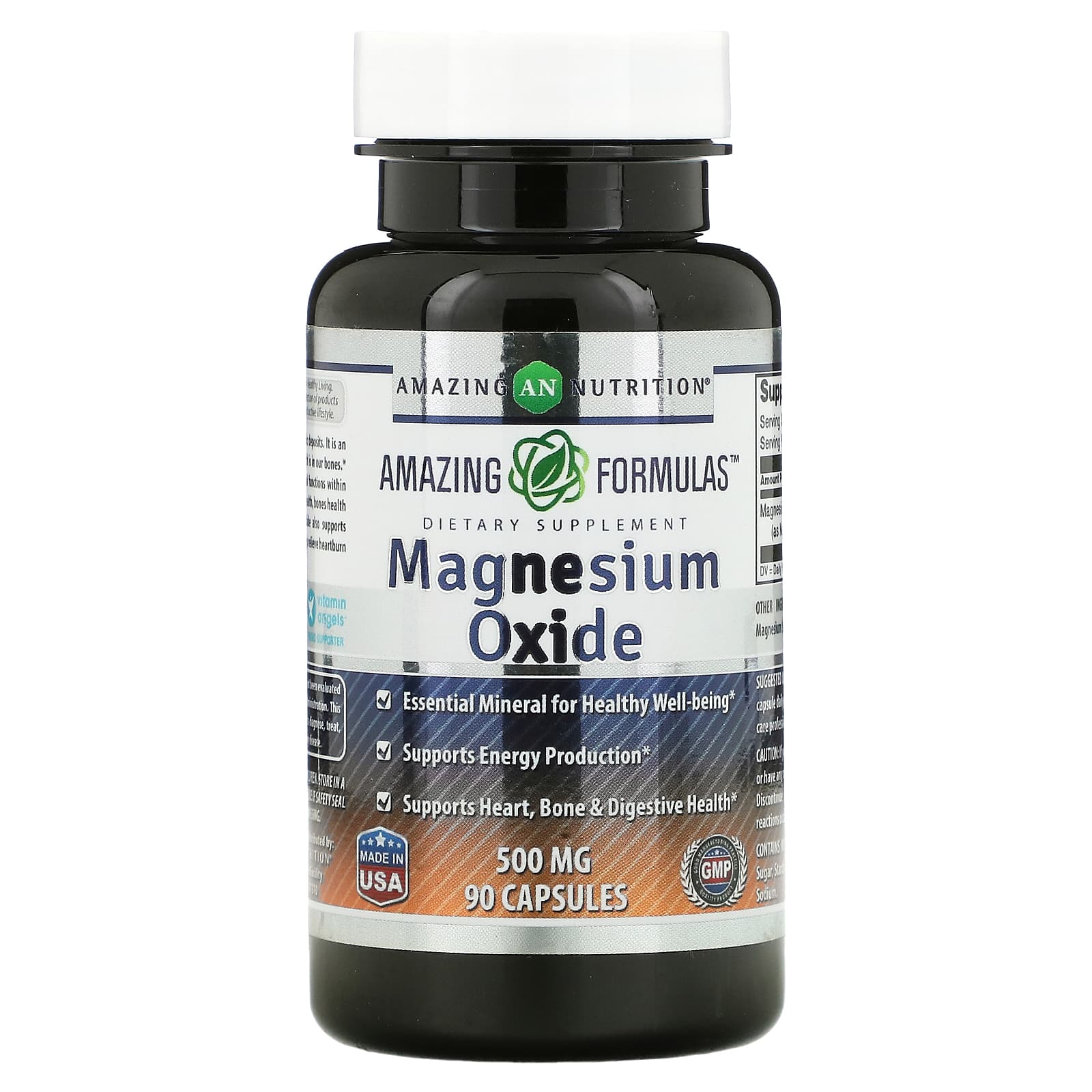 Оксид Магния Amazing Nutrition, 90 капсул amazing nutrition оксид магния 500 мг 90 капсул