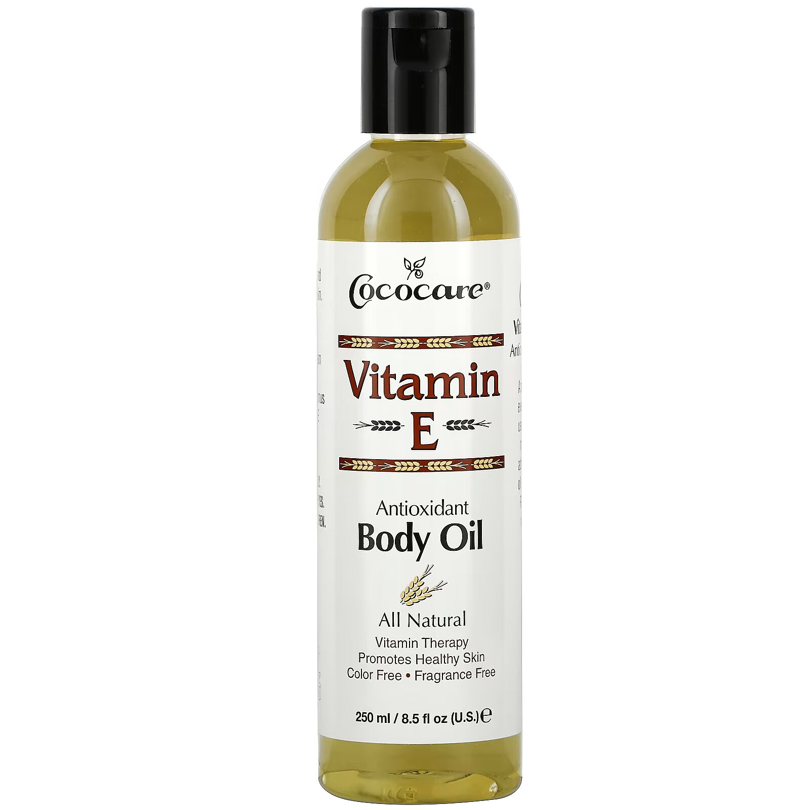Cococare, масло с витамином Е для тела, 250 мл (8,5 жидк. унции) cococare africare золотистое масло для волос с витамином е 60 мл 2 жидк унции