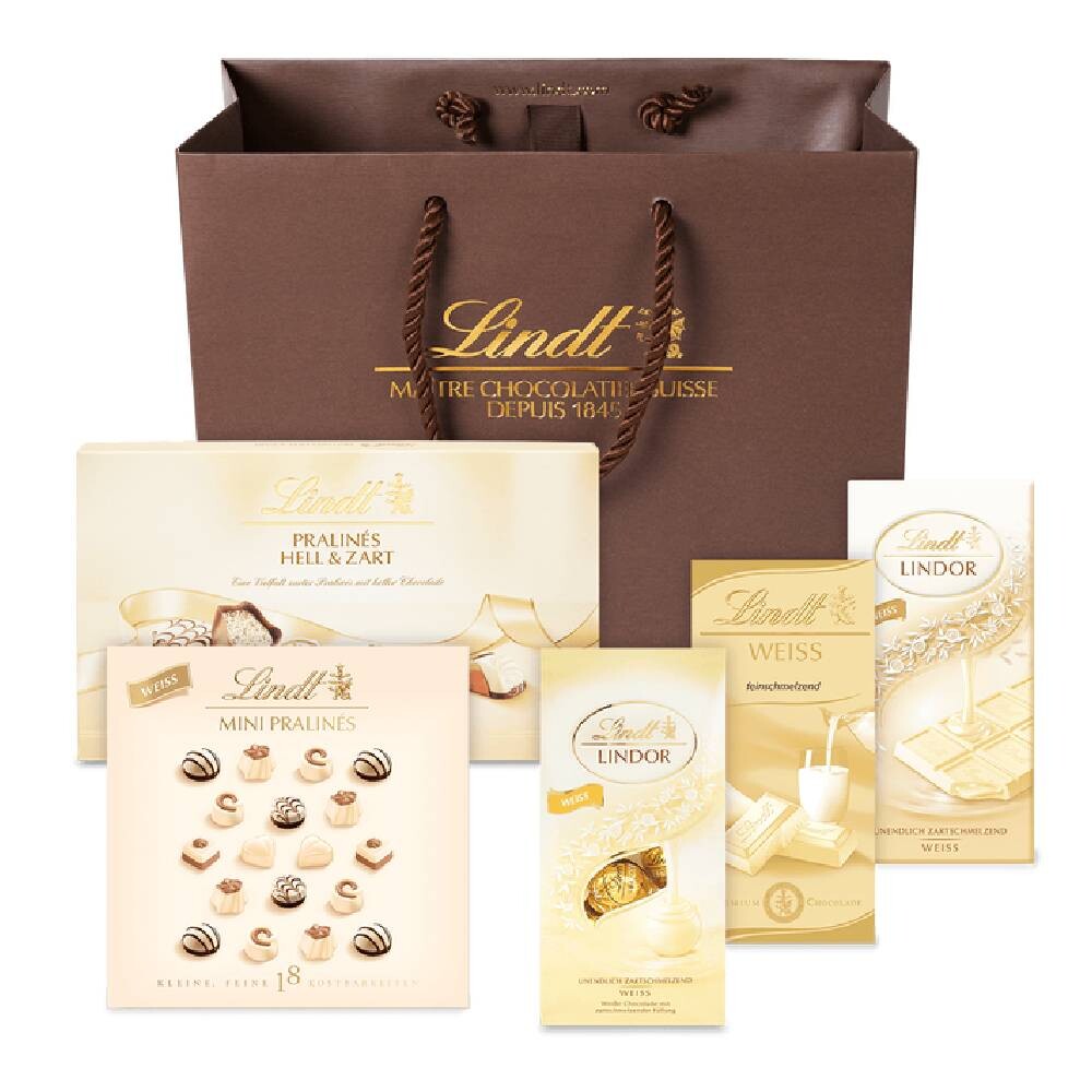 

Подарочная корзина Lindt Weiße Schokolade Geschenkset, ассорти, 626г