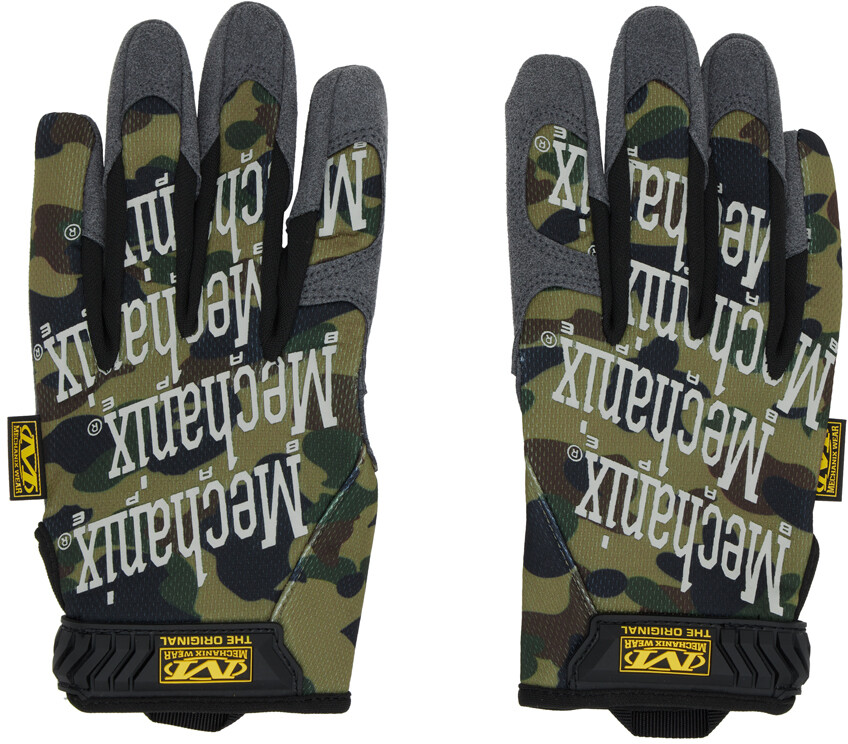 

Хаки Mechanix Edition 1st Камуфляжные перчатки BAPE