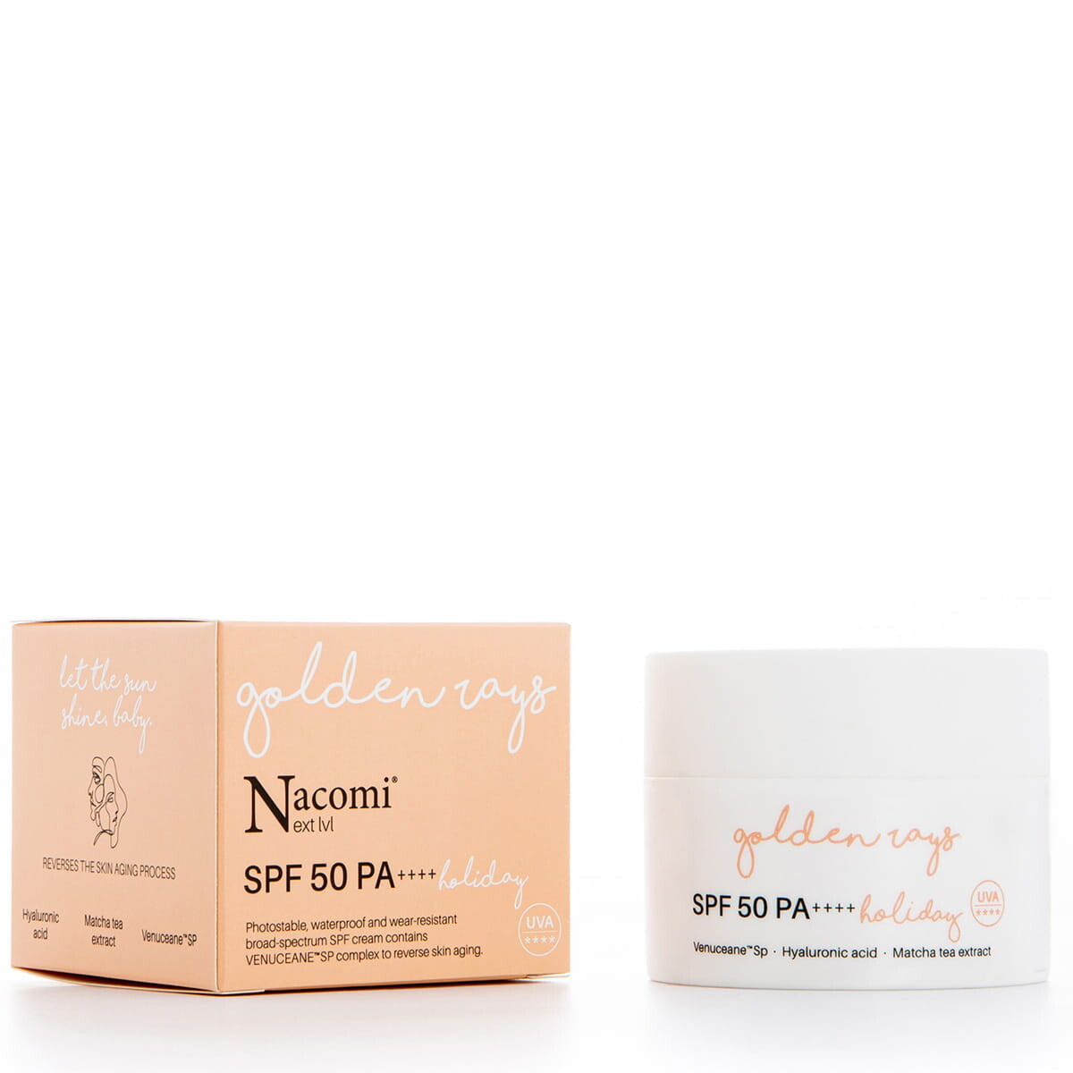 

Nacomi Next Level SPF50 PA++++ водостойкий крем для лица против морщин Holiday 50мл