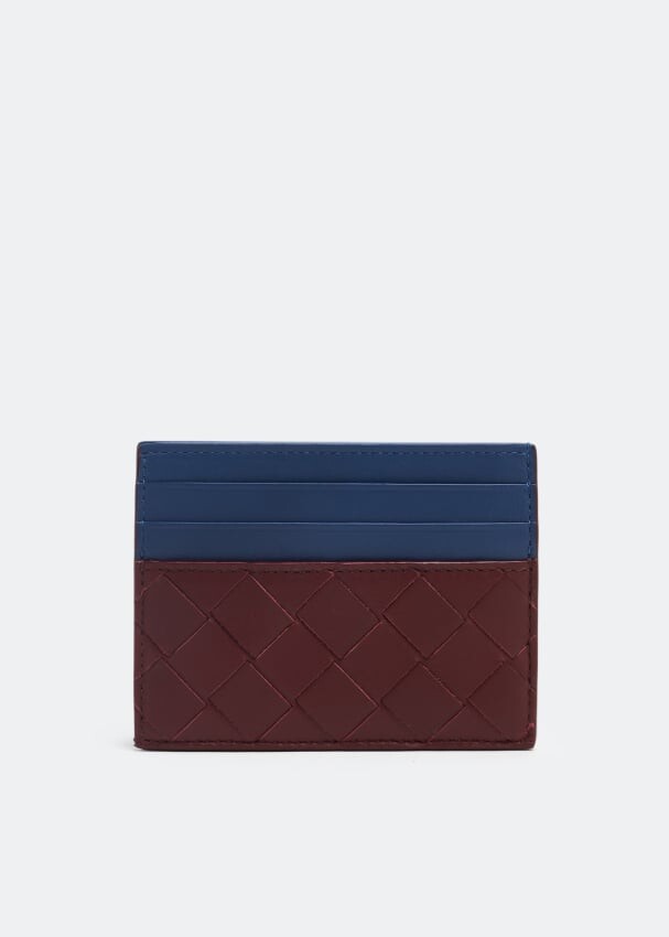 

Картхолдер BOTTEGA VENETA Intrecciato card case, бордовый