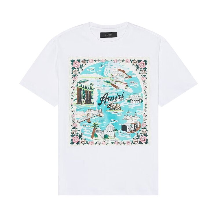 

Футболка Amiri California Hawaiian Tee 'White', белый