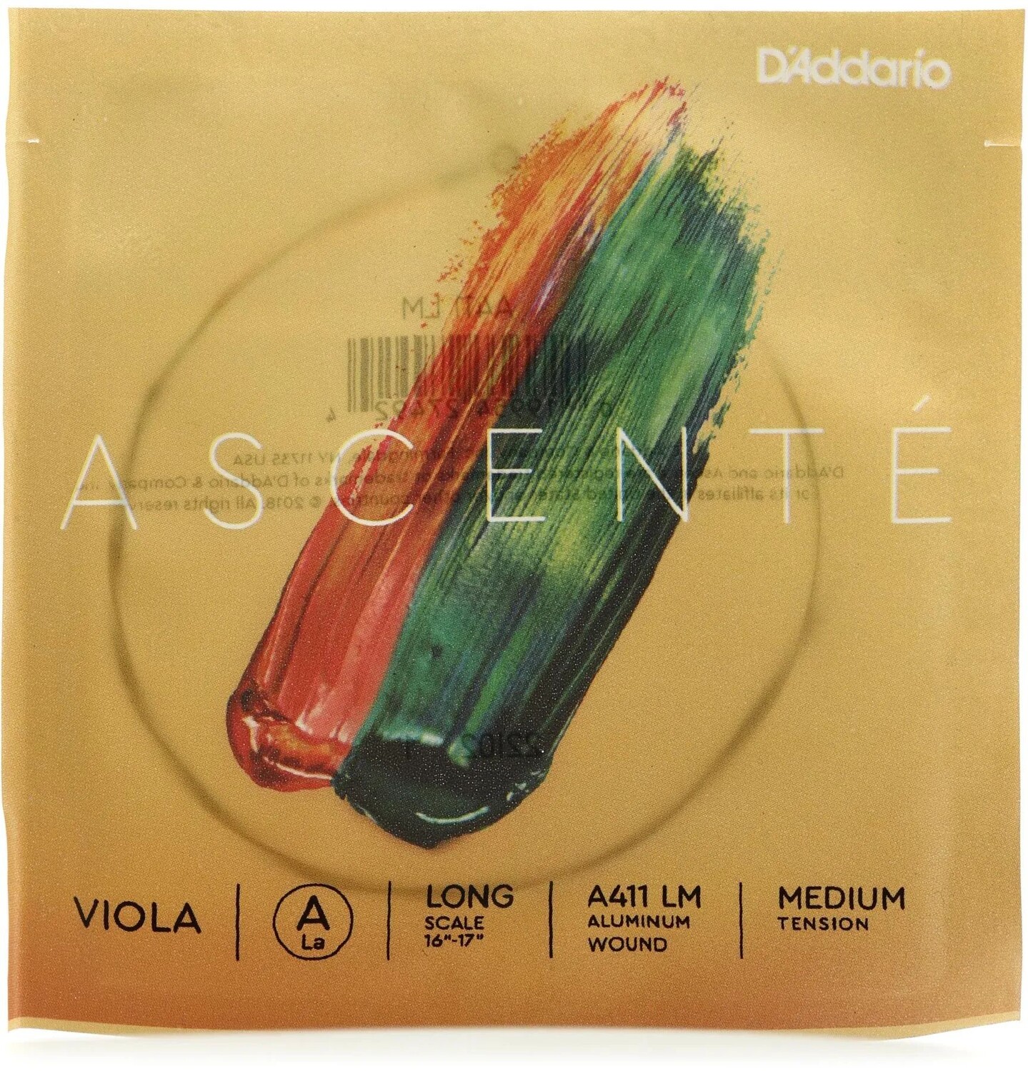 

D'Addario A411 LM Ascente Альтовая струна ля - длинная гамма, среднее натяжение