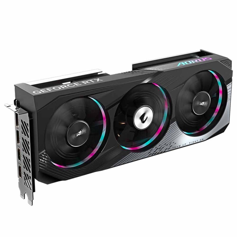 Видеокарта Gigabyte Aorus GeForce RTX 4060 Ti Elite, 8 Гб, GV-N406TAORUS E-8GD, черный видеокарта gigabyte geforce rtx 3080 ti aorus xtreme