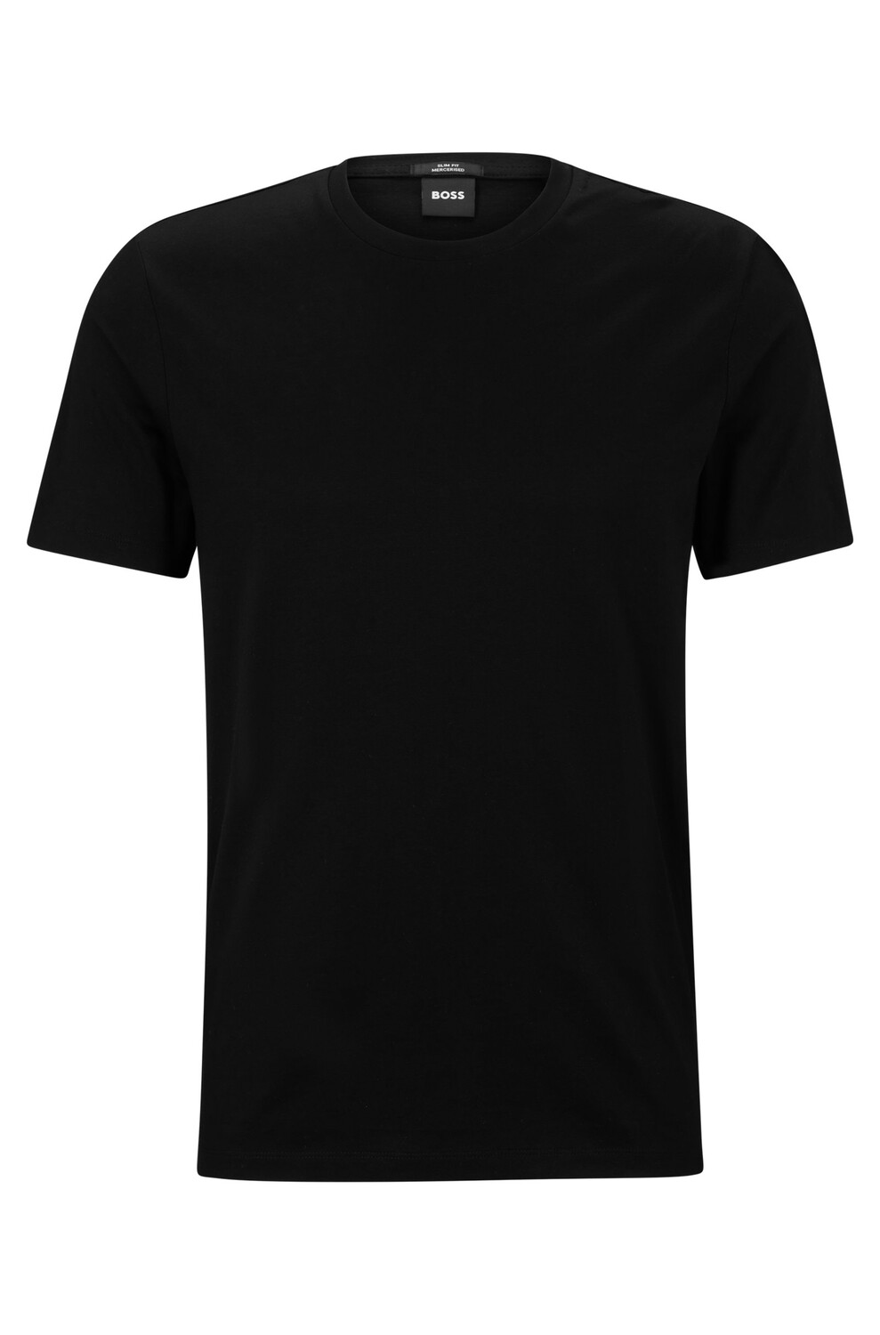 

Футболка Boss Slim-fit Short-sleeved In Mercerized Cotton, черный