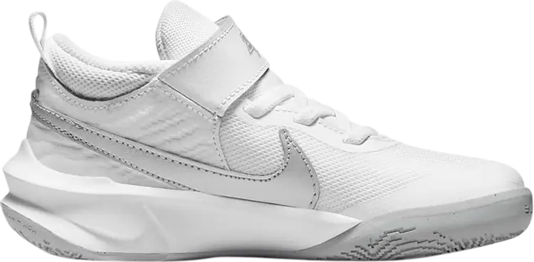 

Кроссовки Nike Team Hustle D10 PS 'White Metallic Silver', белый