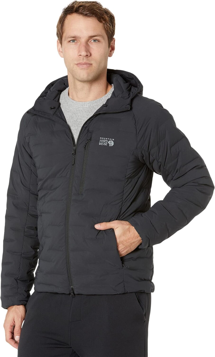 

Куртка Stretchdown Hoodie Mountain Hardwear, черный