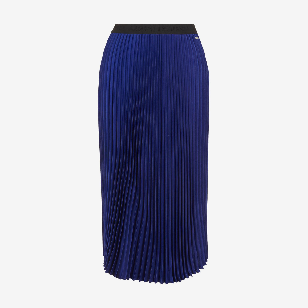 Юбка Armani Exchange Midi, синий серая юбка миди с поясом dunst