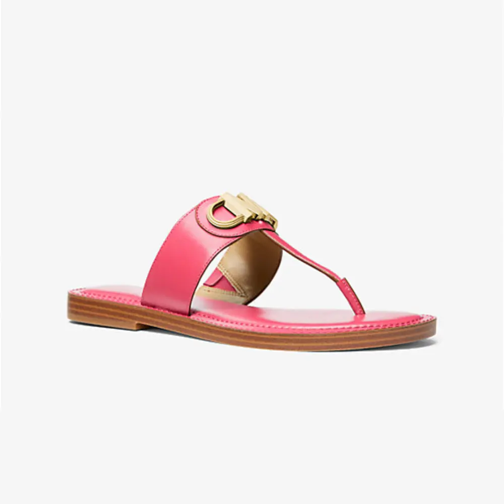 

Сандалии Michael Michael Kors Parker Leather T-Strap, розовый