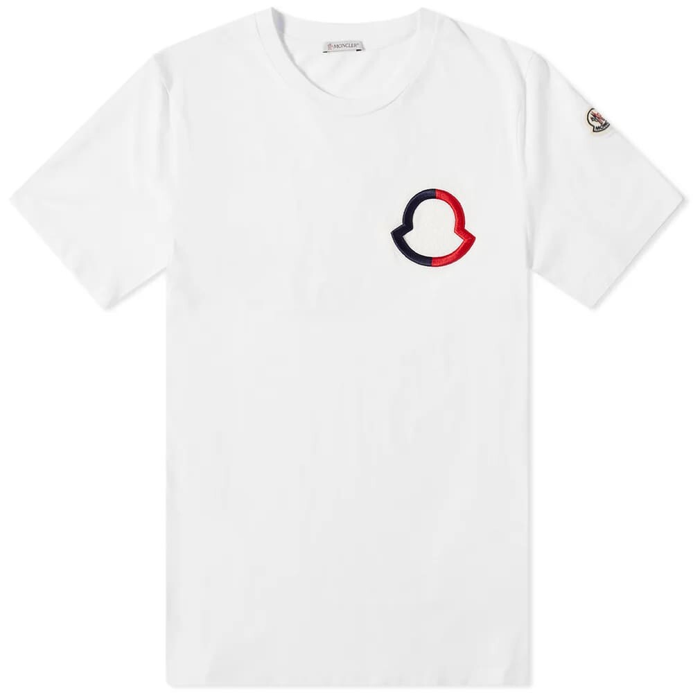 

Футболка Moncler Logo Outline Tee, Белый