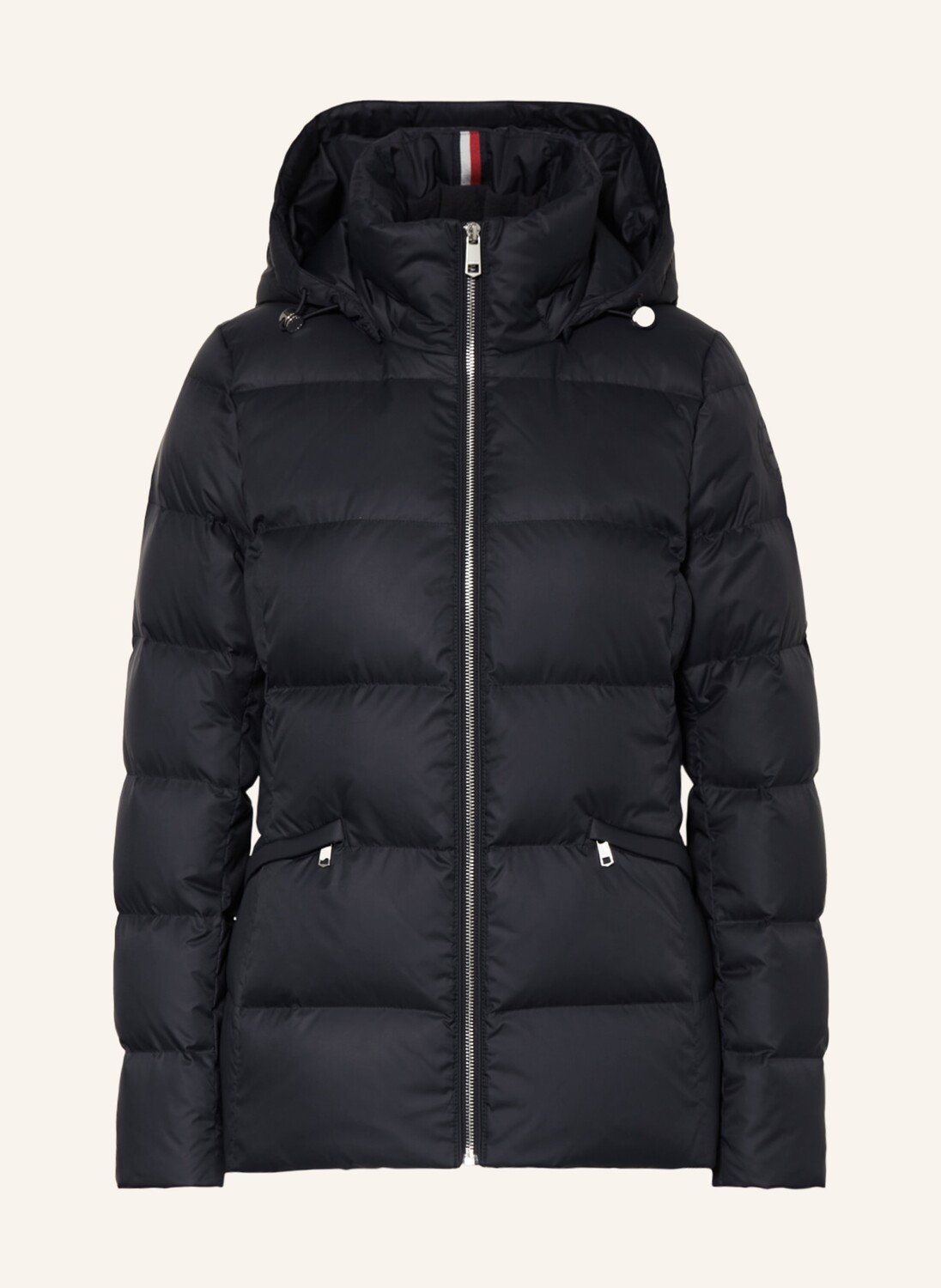 

Пуховик TOMMY HILFIGER mit abnehmbarer Kapuze, темно-синий