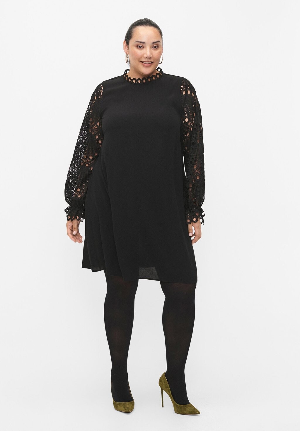 

Дневное платье WITH SLEEVES Zizzi, цвет black