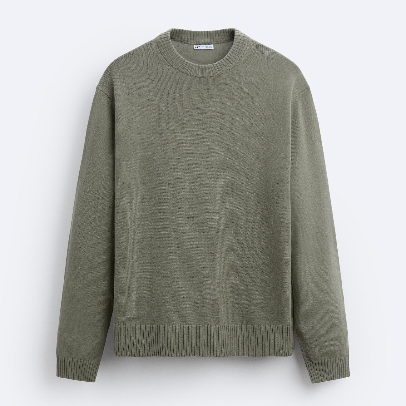 

Джемпер Zara Cotton - Linen, светлый хаки