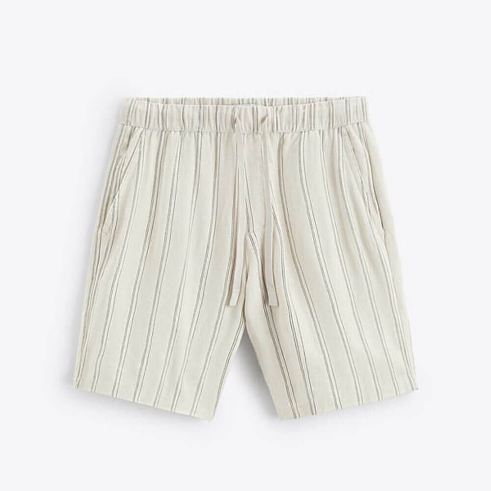 

Шорты Zara Viscose - Linen Bermuda, в полоску